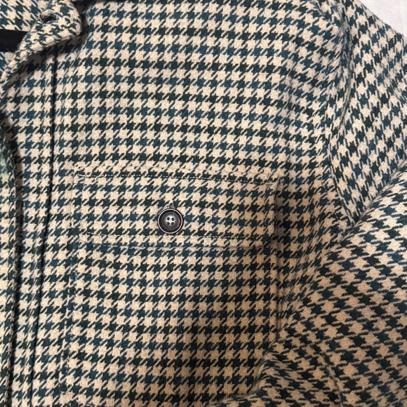 Zara womens / mens shaket over shirt Houndstooth Shirt Jacket size L - Picture 8 of 11